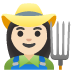 👩🏻‍🌾 woman farmer: light skin tone display on Google